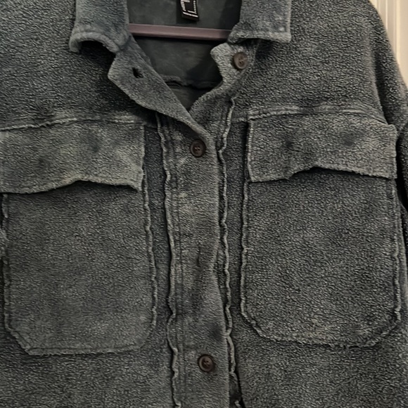 NWOT Forever 21 Soft Corduroy Green Jacket - Picture 3 of 5